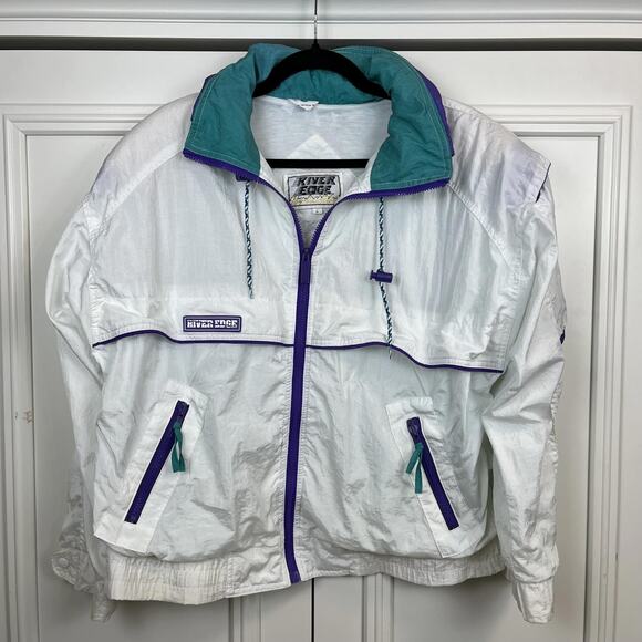 Unbranded Jackets & Blazers - VTG Windbreaker women’s size L